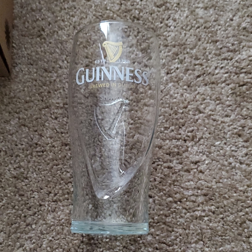 Guinness Clear Pint Glass